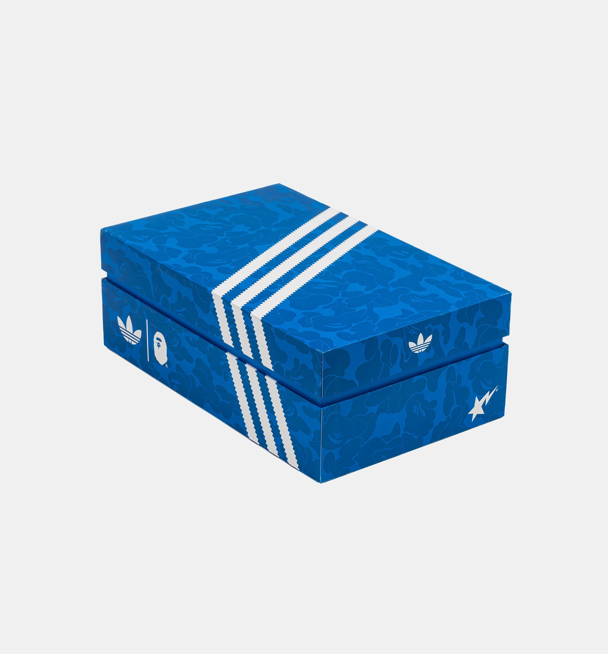 Bape x Adidas Superstar Vintage Mens Lifestyle Shoe - Blue/White