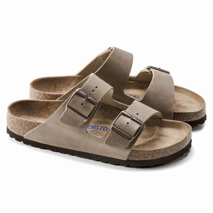 Birkenstock Arizona NU Oiled SFB Tobacco Brown Narrow 552813