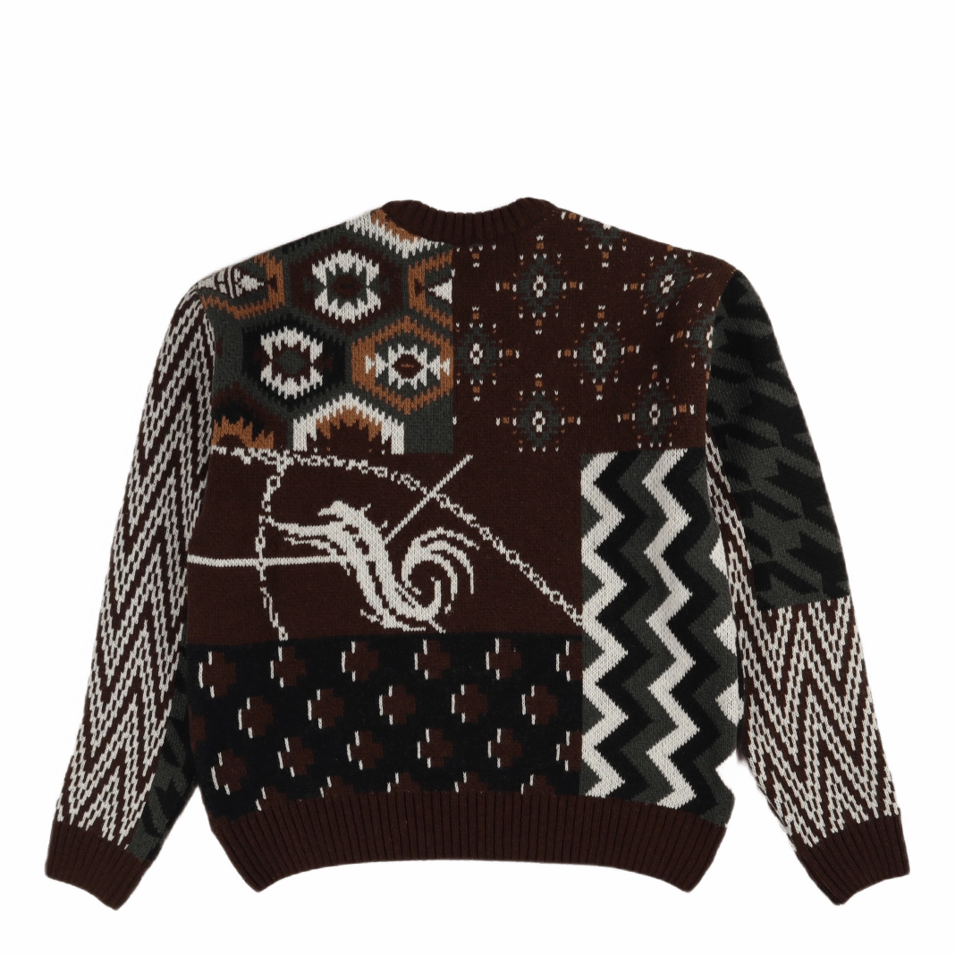 Bulky Vintage Knit Multi Colour