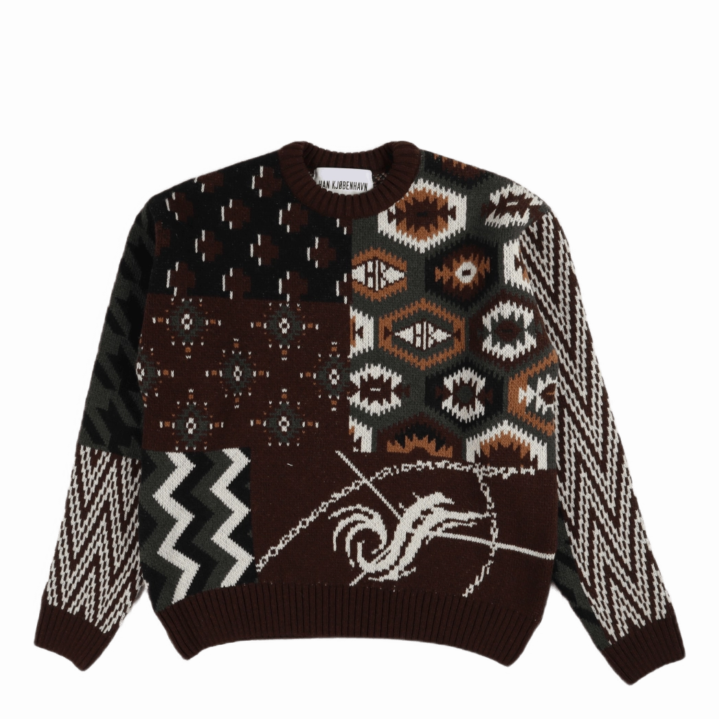 Bulky Vintage Knit Multi Colour