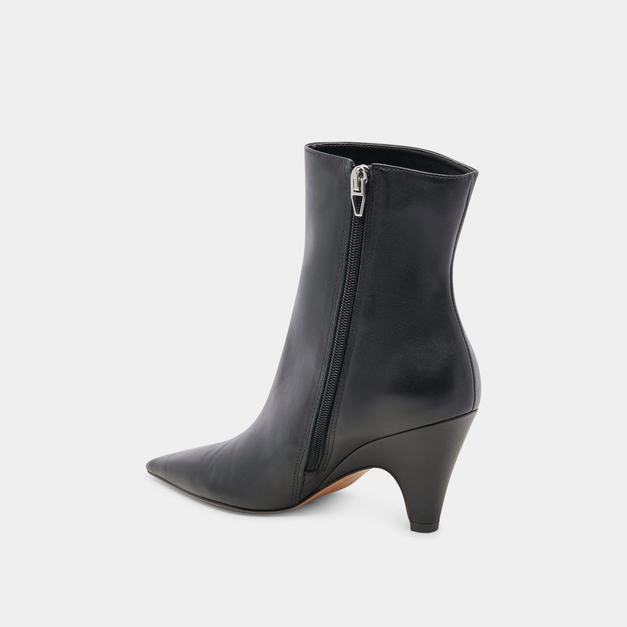 CALICO BOOTIES BLACK LEATHER