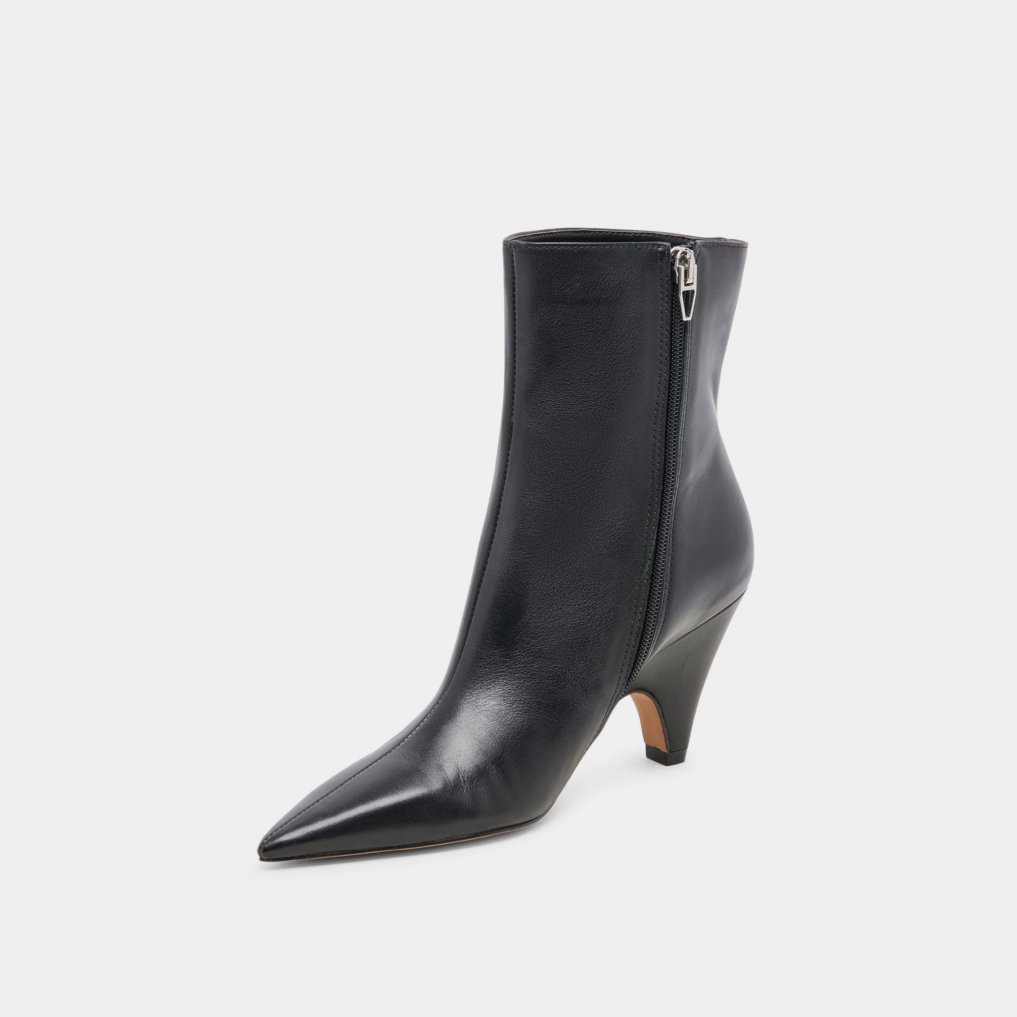 CALICO BOOTIES BLACK LEATHER