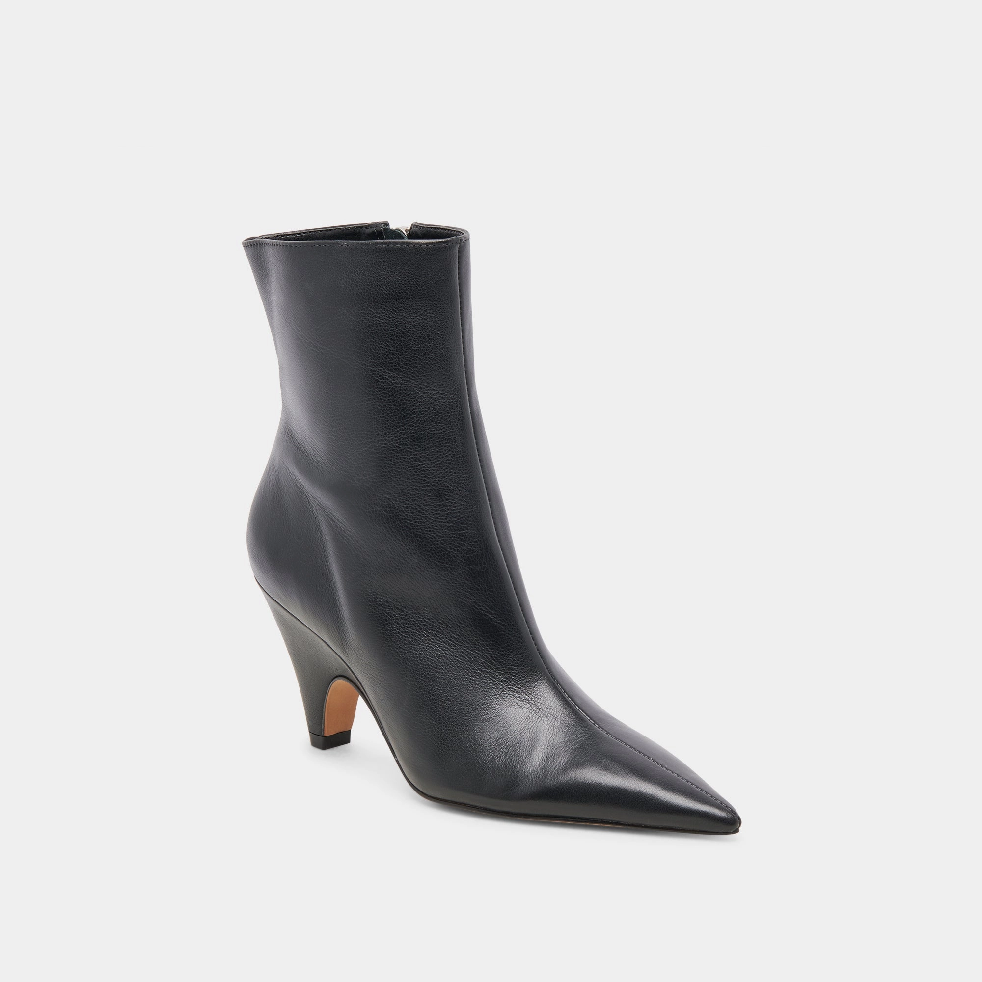 CALICO BOOTIES BLACK LEATHER