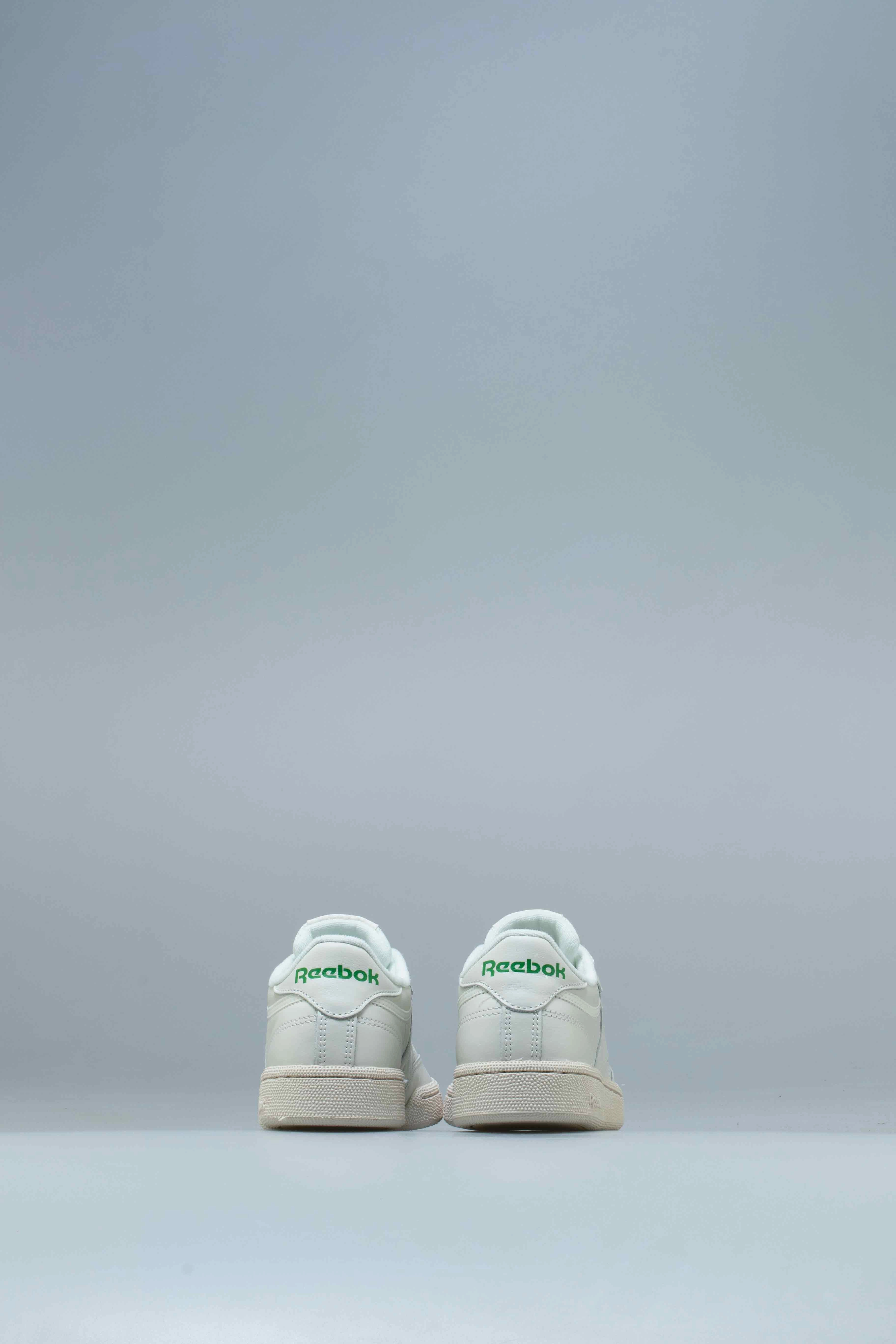 Club C 85 Vintage Womens Lifestyle Shoe - Chalk White/Green