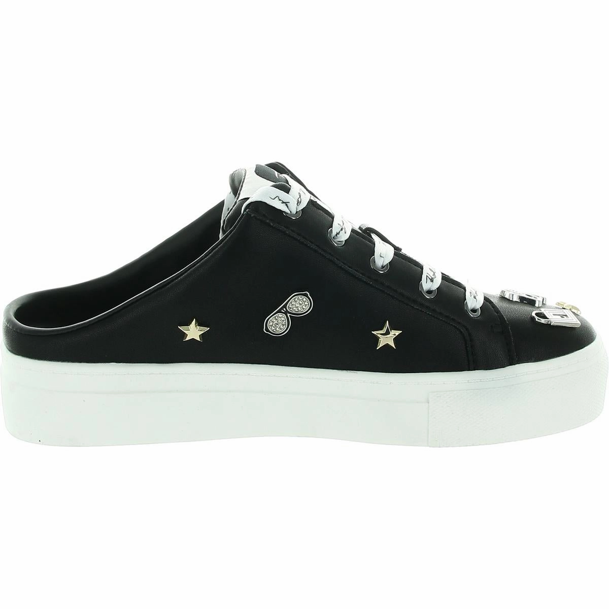 Cordelia Sneaker Mules Womens Embellished Leather Casual And Fashion Sneakers
