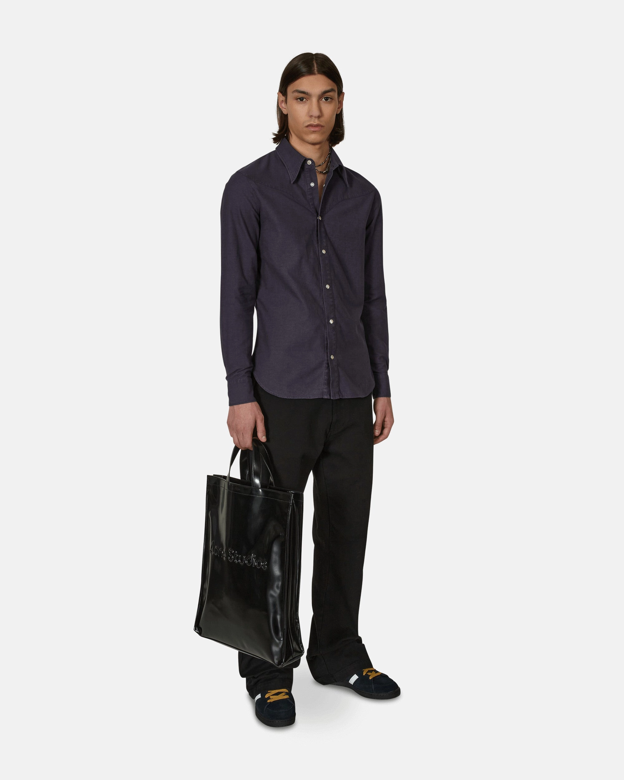 Fitted Western Shirt Blue