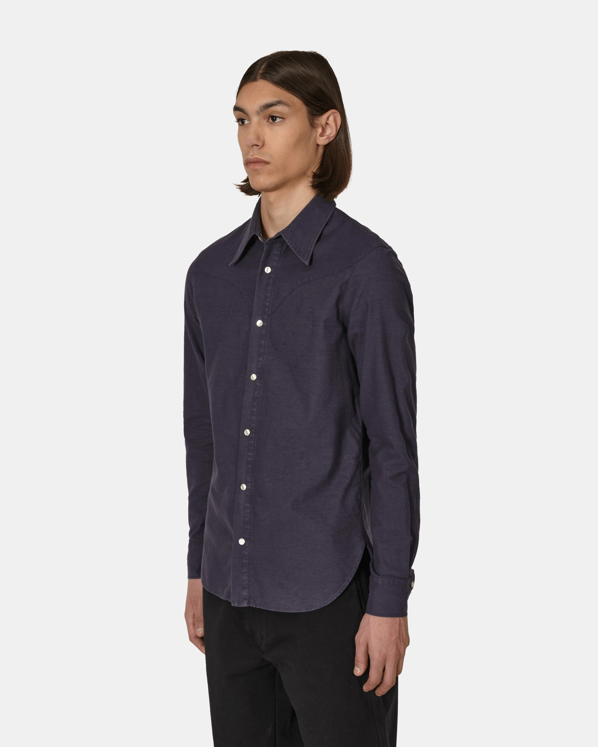 Fitted Western Shirt Blue