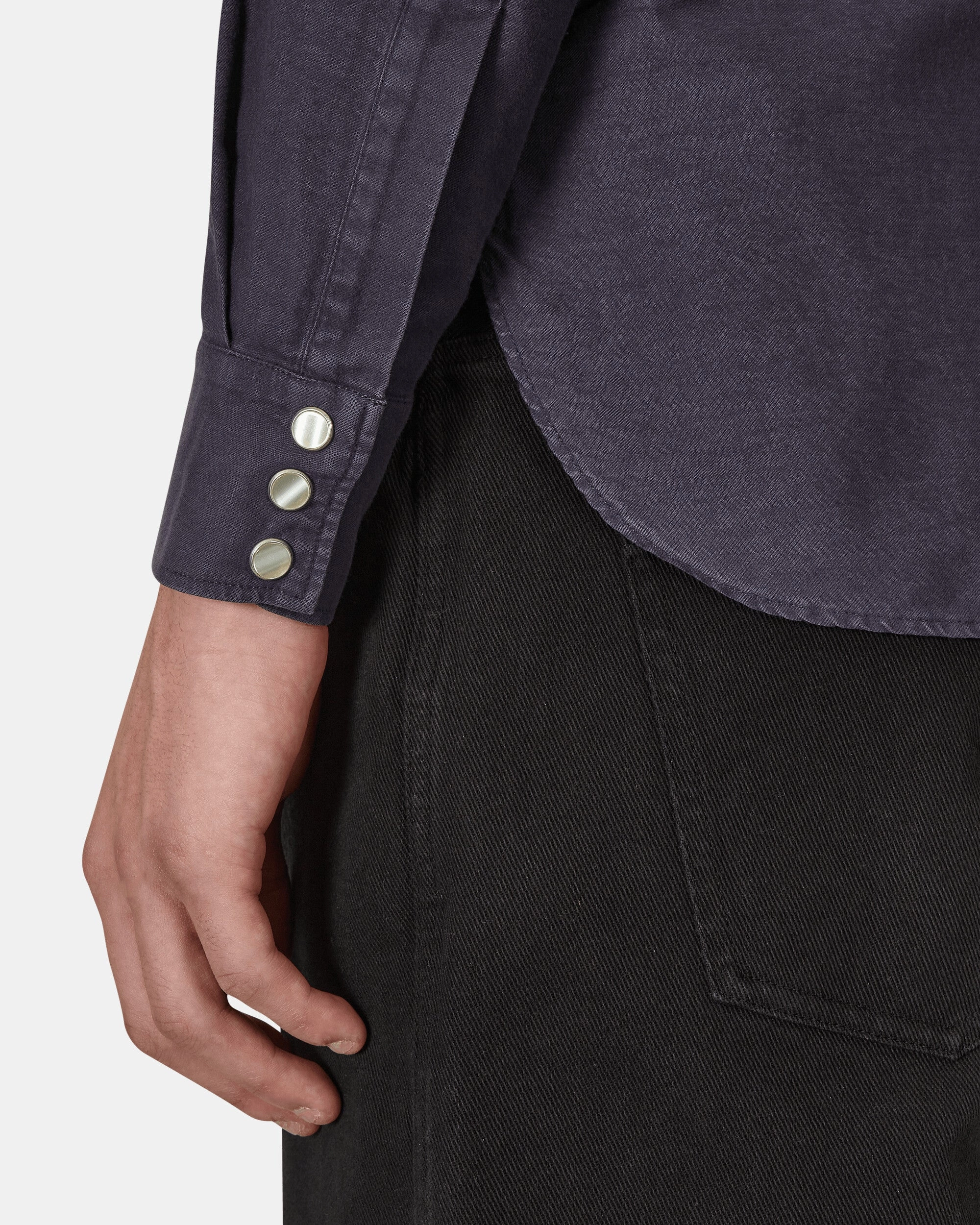 Fitted Western Shirt Blue