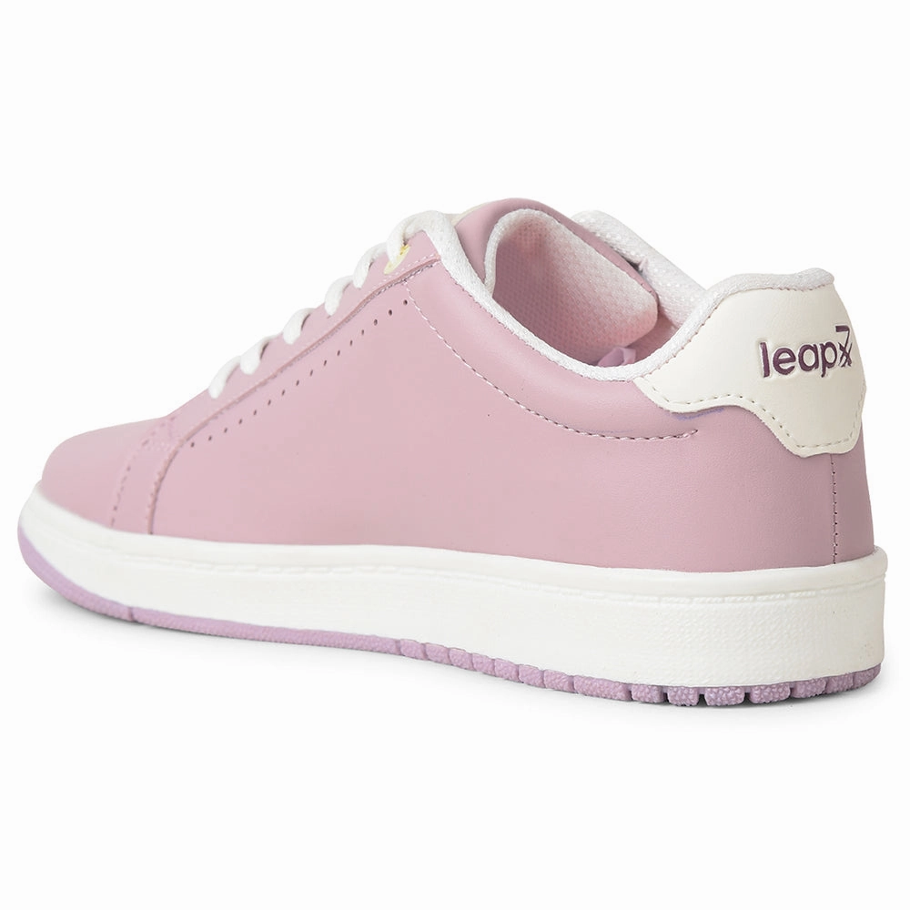 Leap7x Peach Casual Lacing Sneakers For Women ALLURE-1 By Liberty