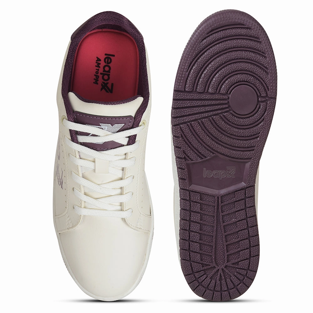 Leap7x White Casual Lacing Sneakers For Women ALLURE-1 By Liberty