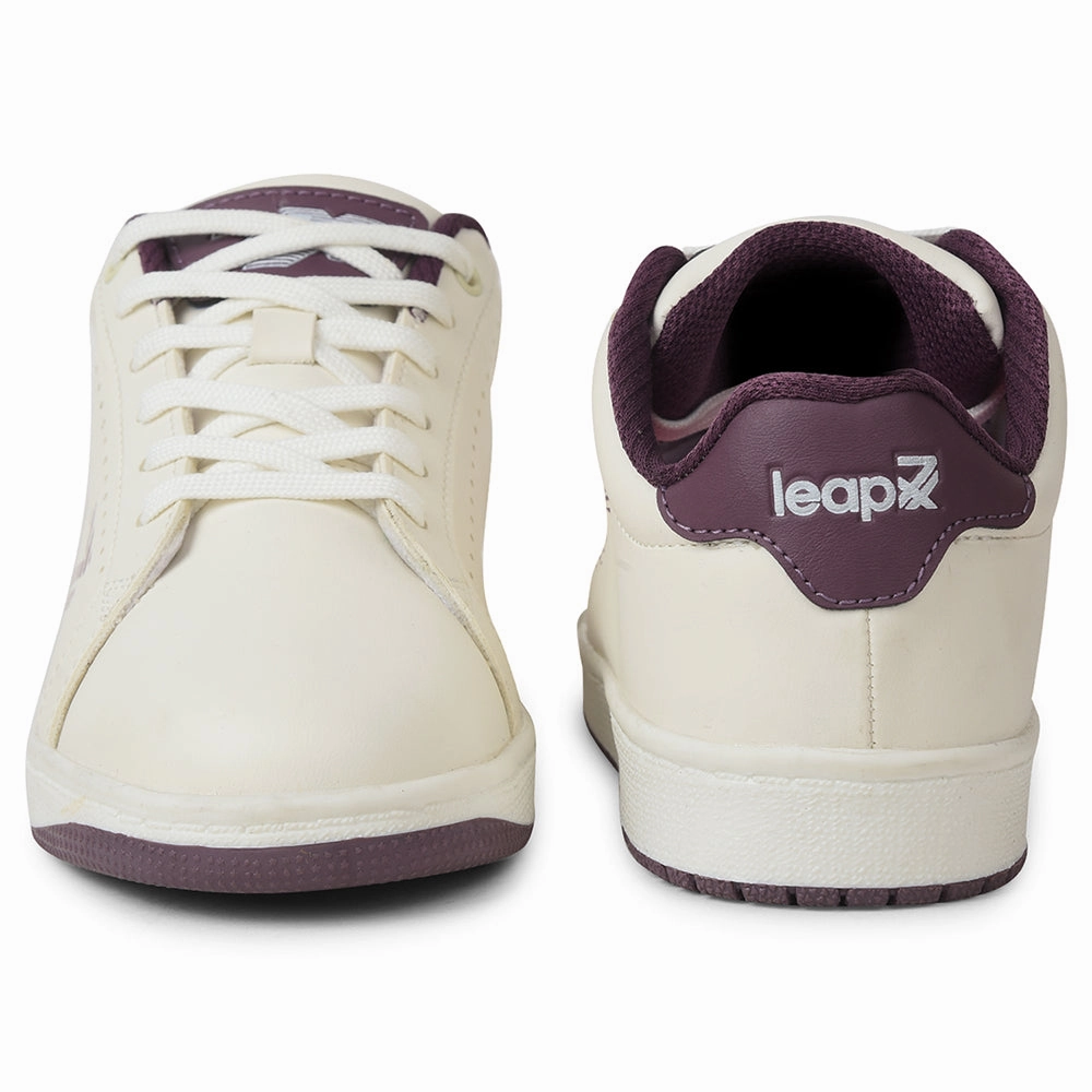 Leap7x White Casual Lacing Sneakers For Women ALLURE-1 By Liberty