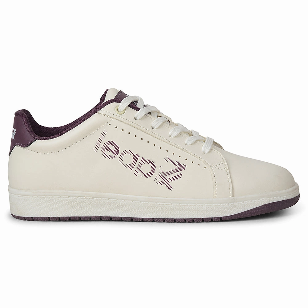 Leap7x White Casual Lacing Sneakers For Women ALLURE-1 By Liberty