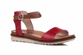 Remonte R2752-33  Ankle Strap Sandal in Red