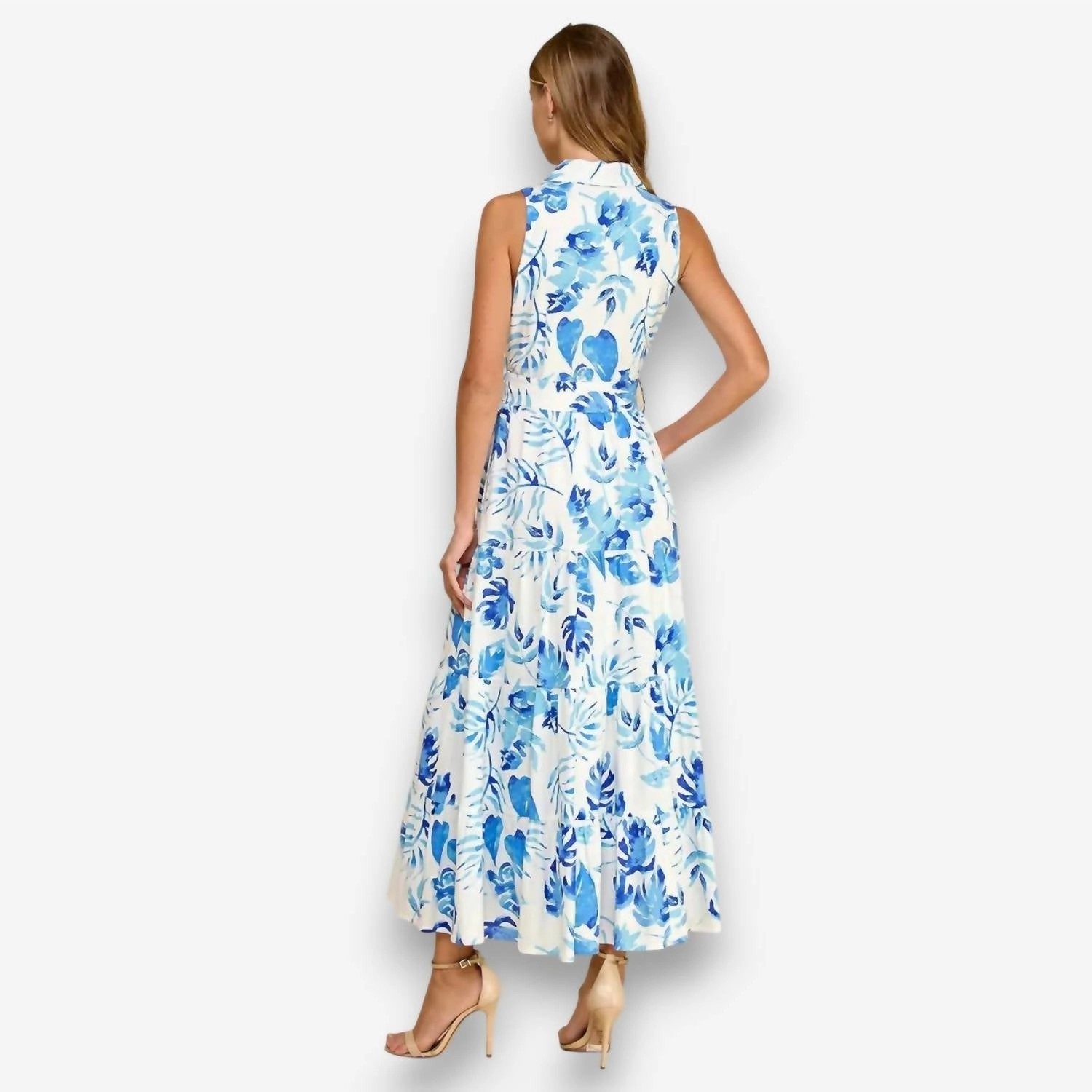 Tropics Maxi Dress In Blue