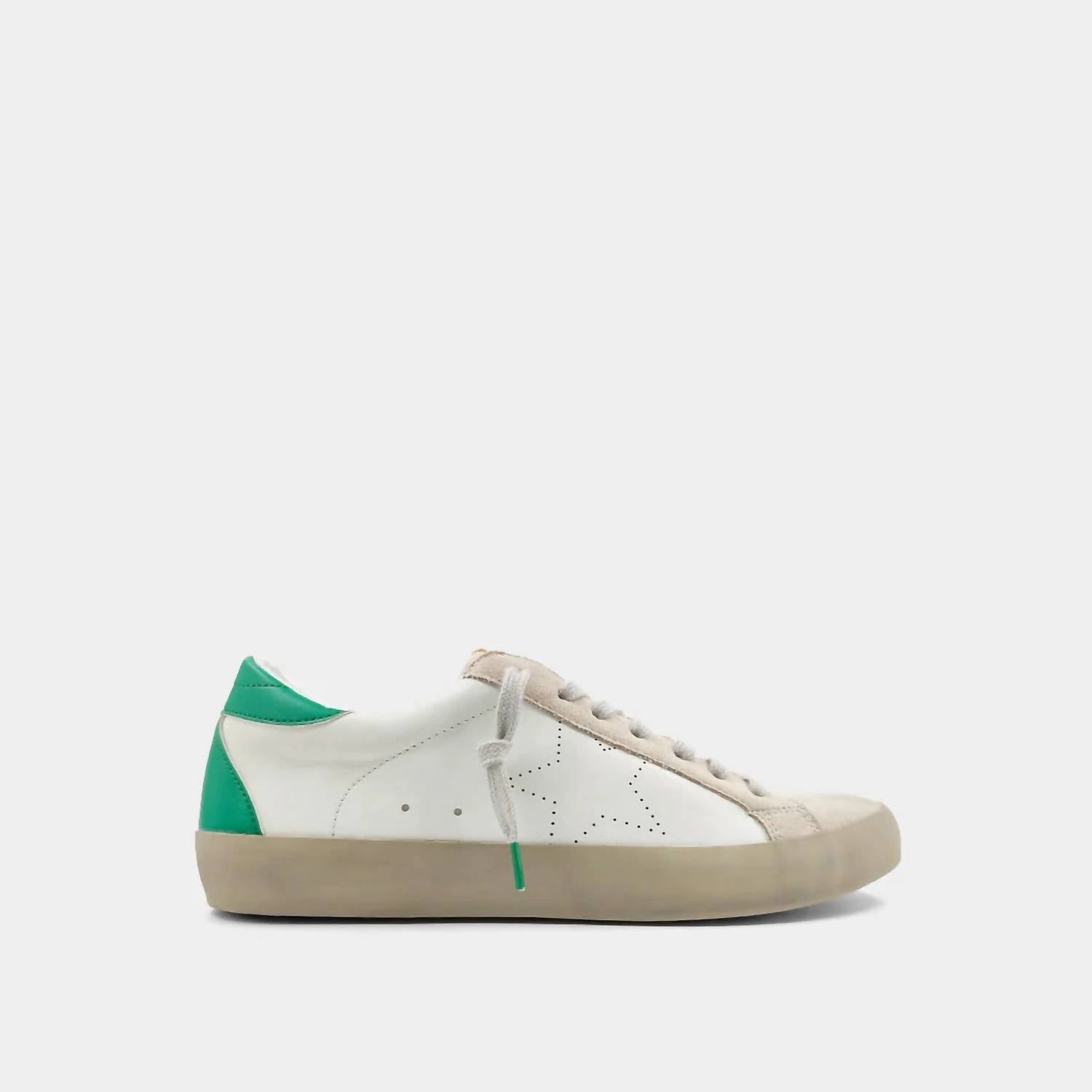 Women's Take A Step Back Sneakers In White/green